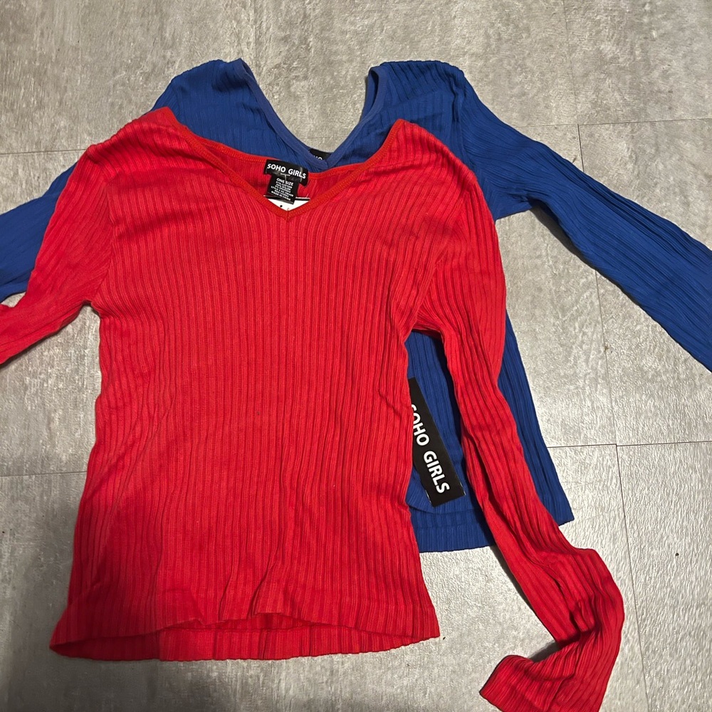 Two bodycon long sleeve shirts from marshalls